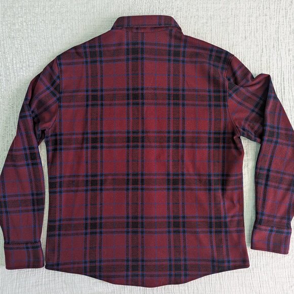 Men's Fair Harbor Dunewood Flannel - Red blue plaid - Picture 2 of 2